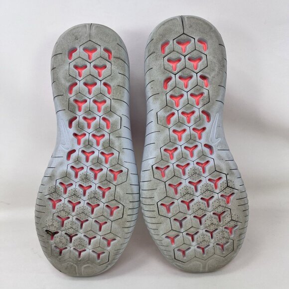 Nike Free RN Flyknit 2017 Running Shoes Gray Orange Women’s Size 7 - Picture 8 of 9